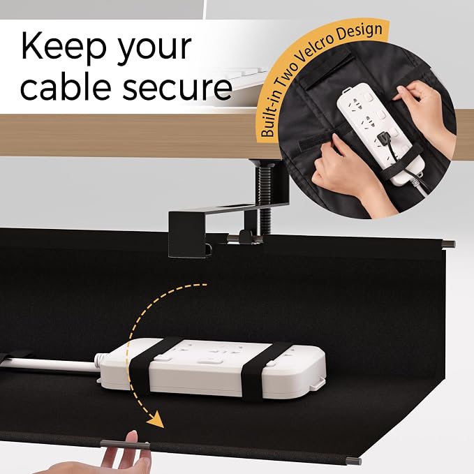 Under Desk Cable Management Tray 15.7" - Image 4