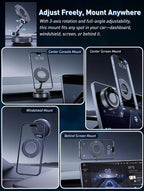 Cell Phone Holders for Your Cars/Gym/Mirror Mount for iPhone & Android Upgraded - Image 2