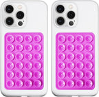 2 Pack Silicone Suction Phone Case Mount, Silicon Adhesive Phone Grip by LvShuLiangPin