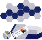 Mollywell Hexagon Acoustic Panels, High Density, Soundproofing, Decorative by Mollywell