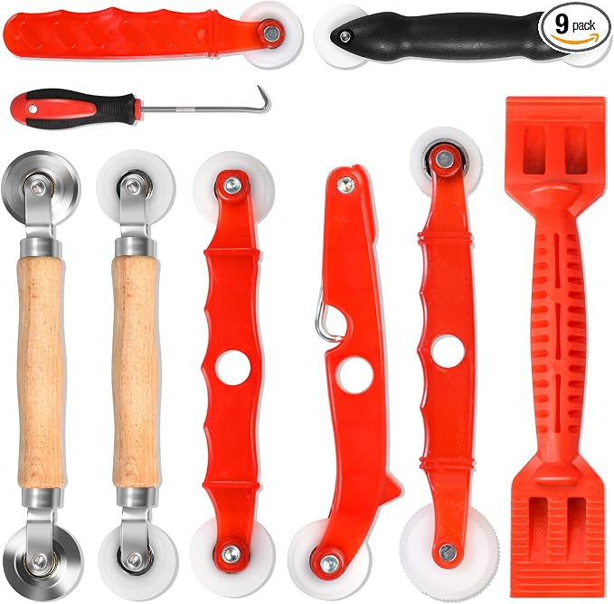 Screen Repair Tool, Window Roller, Spline Installer, 9 in 1 Window Installation by LYASILGC
