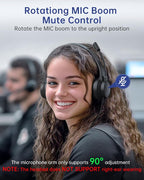 USB Headset with Microphone for PC, Wired Headphones with Mic USB Headsets with - Image 3