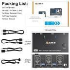 KVM Switch 3 Monitors 2 Computers 8K@60Hz/4K@144Hz, HDMI Displayport KVM - Image 8