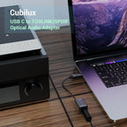 Cubilux USB C to SPDIF Transmitter, Unidirectional Type C to Optical Audio - Image 3