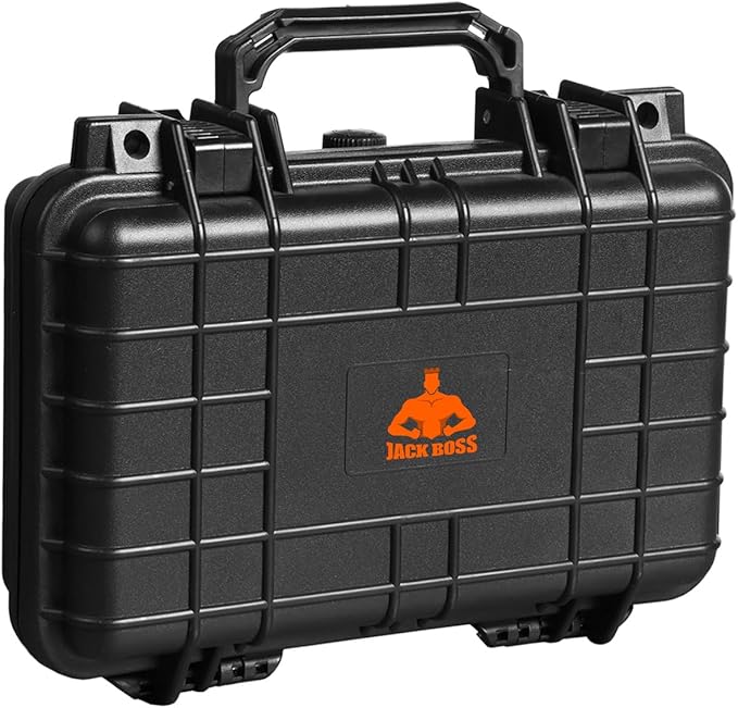 11.3x 7x 2.3 Inch Hard Case, Portable Weather Waterproof Protective Camera Case by JACKBOSS