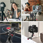 Super Clamp with Dual Ballhead Magic Arm, Aluminum Camera Clamp Mount Kit - Image 6