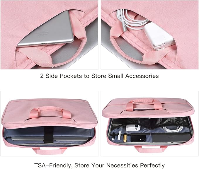 11.6-12.9 Inch Laptop Bag Sleeve Women Ladies TSA Travel Briefcase - Image 5