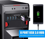 8-Port USB 3.0 Front Panel Hub Expansion Card - - Image 4