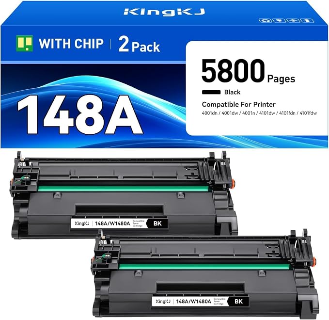 148A Black Toner Cartridge by KingKJInkToner