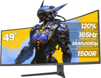 CRUA 49" Curved Gaming Monitor | DFHD, 144Hz/165Hz, AMD FreeSync, 120% sRGB by CRUA