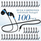 Kanayu 100 Pack Wired Earbuds Bulk - Image 2