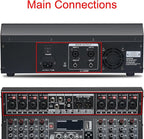 Audio Mixer 8 Channel, DJ Mixer Board - Image 4