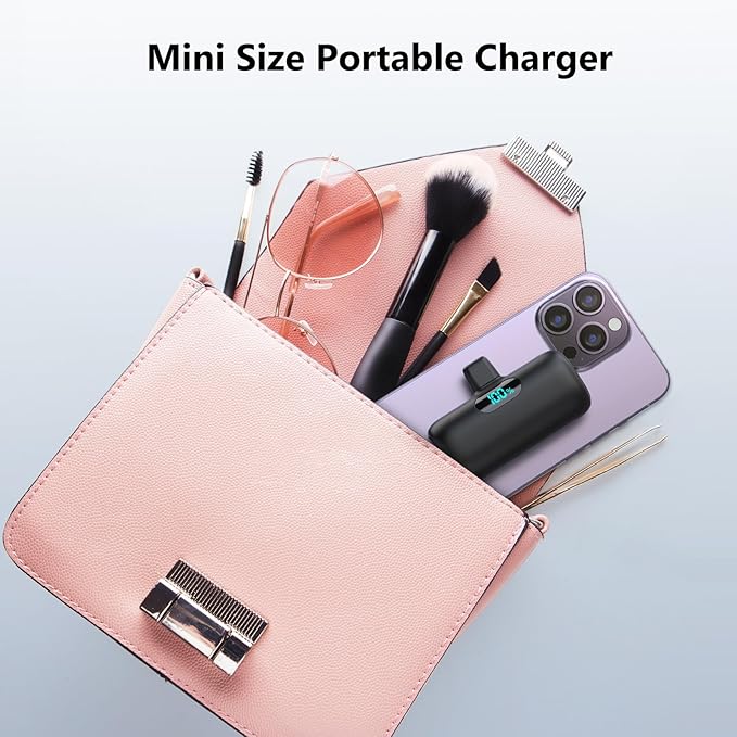 Samll Portable Charger for iPhone 16/15 Series, 5000mAh 3A PD USB C Power Bank - Image 4