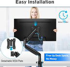 MOUNTUP Ultrawide Monitor Arm for Max 40 Inch Screen, Heavy Duty Monitor Desk - Image 9