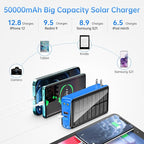Portable Charger with Built in Cable and Wall Plug 50000mAh PD30W Fast Charging - Image 3