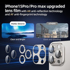 Compatible with iPhone 15 Pro Camera Lens Protector, Tempered Glass Full - Image 6