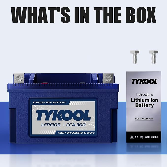YTZ10S 12v lithium battery 6Ah 360CCA LiFePO4 battery, - Image 7