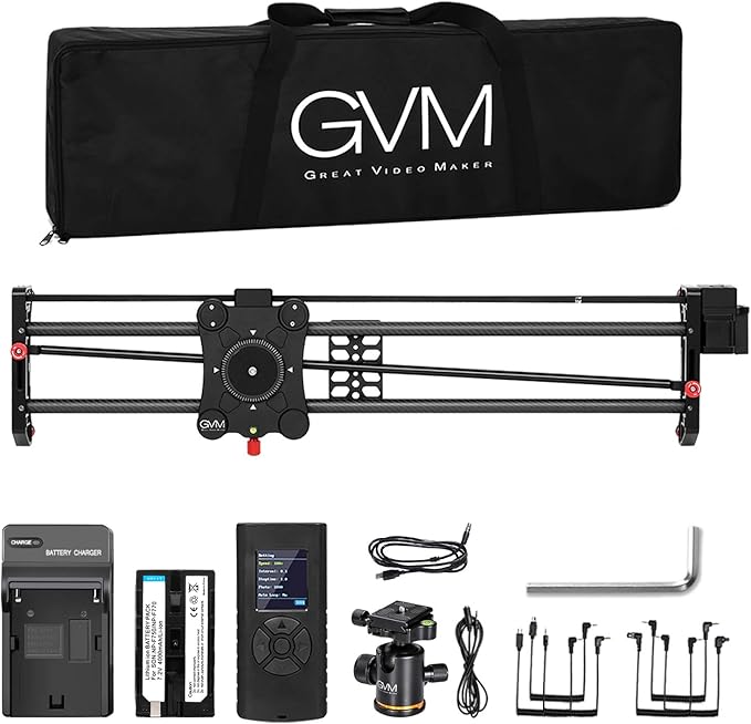 GVM Great Video Maker Camera Motorized Slider, Automatic Round Trip, Time Lapse - Image 13