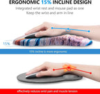 Mouse Pad Wrist Support, Laokiiy 2 in1 Keyboard Wrist Rest+ Ergonomic Mouse Pad - Image 2