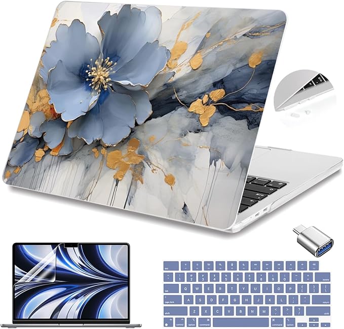 Teryeefi Compatible with A2681 A3113 A3240 MacBook Air 13.6 inch Case M2 M3 M4 by Teryeefi