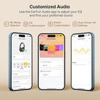 EarFun Tune Pro Active Noise Canceling Headphones, Wireless Bluetooth Headphones - Image 8