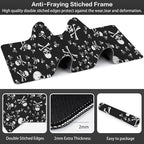 Skull Head Desk Mat, Large Pirate Skull Crossbones Gaming Keyboard Mouse Pad - Image 3