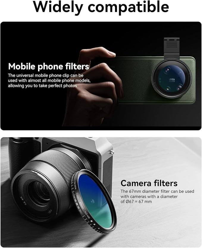 MIAO LAB 67mm CPL Filter for Phone, HD Polarizing Filter & Universal Cell Phone - Image 4