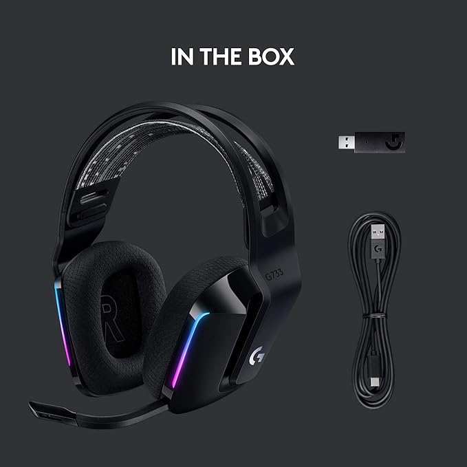 Logitech G733 Lightspeed Wireless Gaming Headset, Suspension Headband, - Image 6