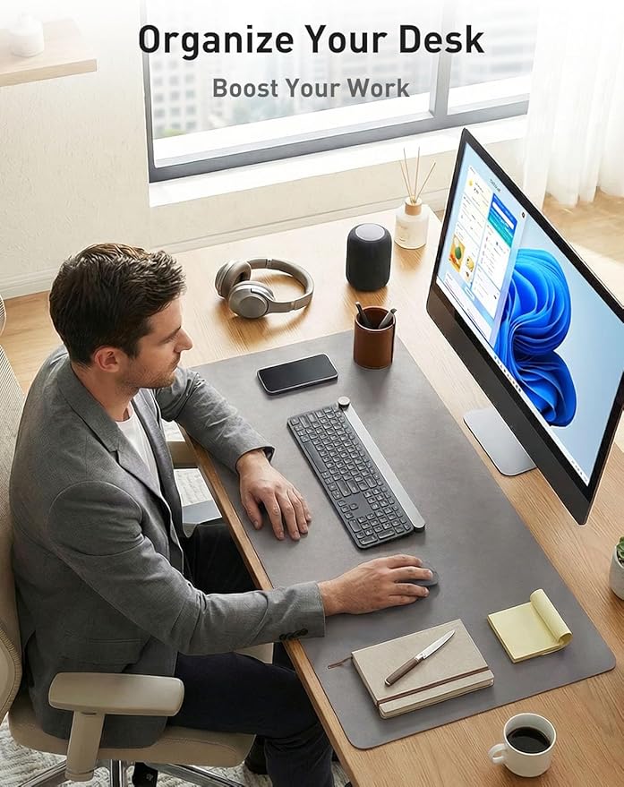 Aothia Faux Leather Desk Mat - Image 3