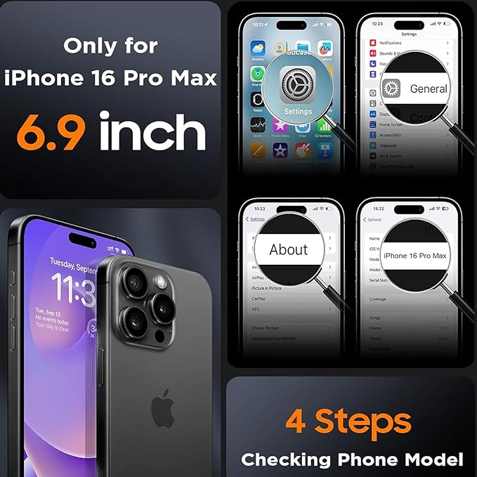 Battery Case for iPhone 16 Pro Max, Upgraded 12000mAh Rechargeable Portable - Image 2