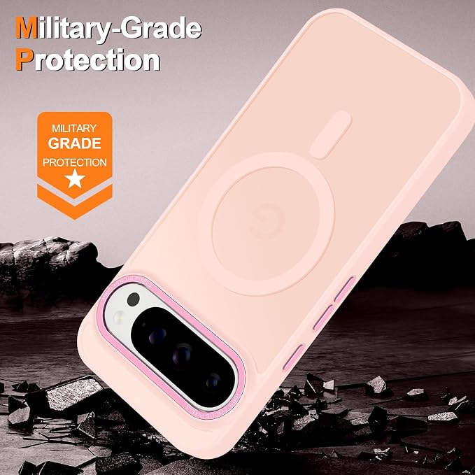 Magnetic for Google Pixel 9 Pro XL Case, Shockproof Slim Translucent Matte - Image 6