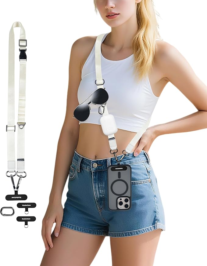 Phone Lanyard Crossbody, Adjustable Anti-Theft Neck Strap by KuakeCase
