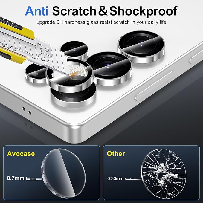 for Samsung Galaxy S25 Ultra Camera Lens Protector, Individual Metal Ring - Image 3