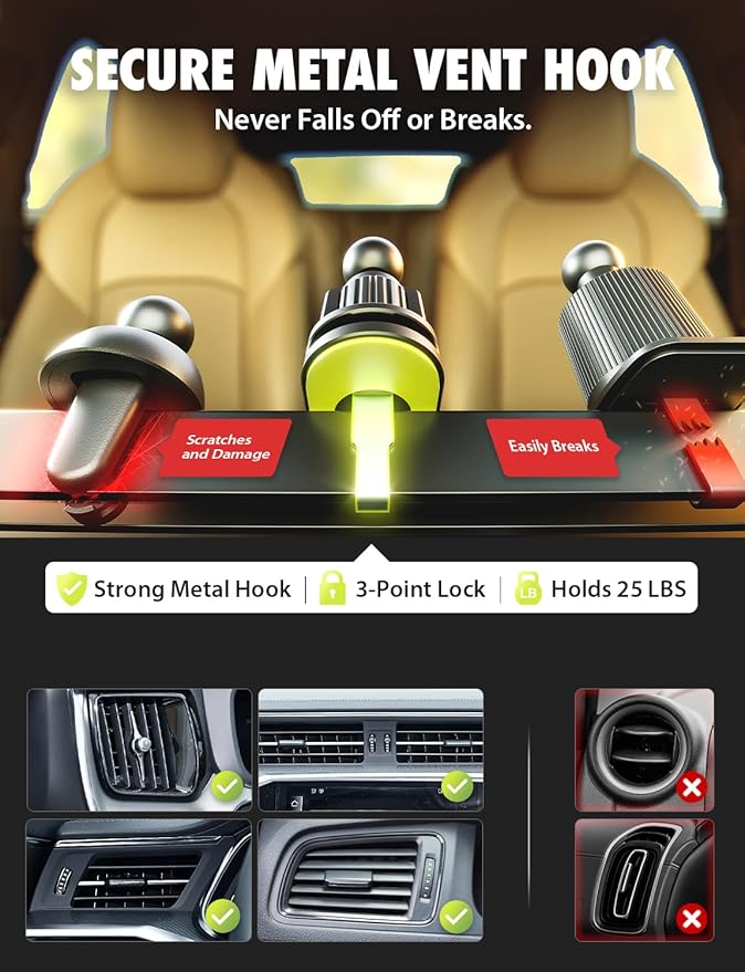 Bracketron MagAlign Extend 15W Magsafe Car Mount Charger, Magnetic Car Phone - Image 6
