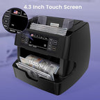 NUCOUN VC-3 Money Counter Machine Mixed Denomination, Value Counting, - Image 4