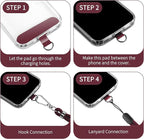CACOE Phone Lanyard 2 Pcs-1 Pcs Adjustable Neck Strap, Universal Crossbody - Image 3