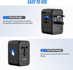 120W Universal Travel Adapter, GaN III International Power Adapter, 4 USB-C 1 - Image 5