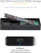 StarTech.com USB-C 10Gbps M.2 NVMe PCIe SSD Enclosure - Image 3