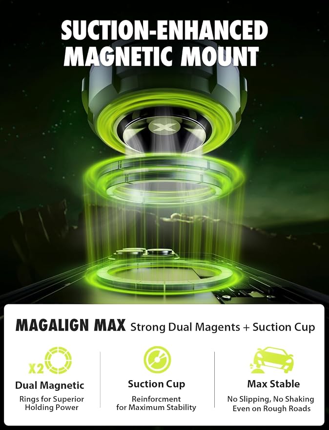 Bracketron Magnetic Car Mount for Cell Phone, MagAlign Max Car Vent Phone - Image 3