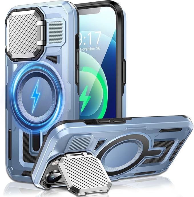 Camera Stand Case for iPhone 12/12 Pro, 2024 Version Military Grade Protective by Unknown