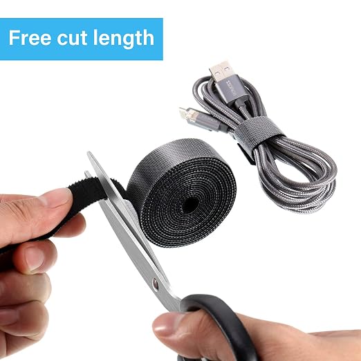 WILLBOND 3/4 Inch x 90ft Fastening Tape Cable Ties Reusable Fastening Nylon - Image 6