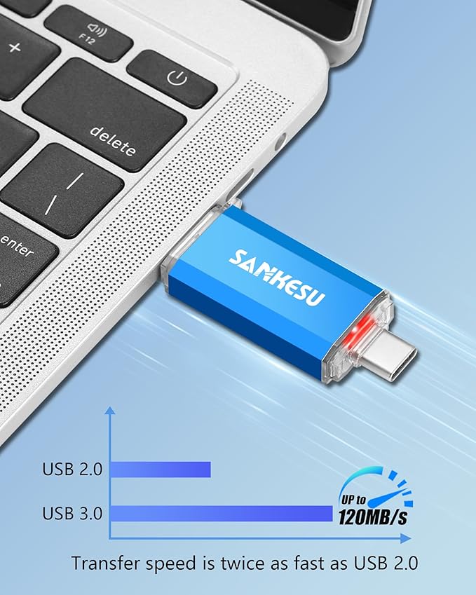 USB C Flash Drive 256GB Thumb Drive - Image 3