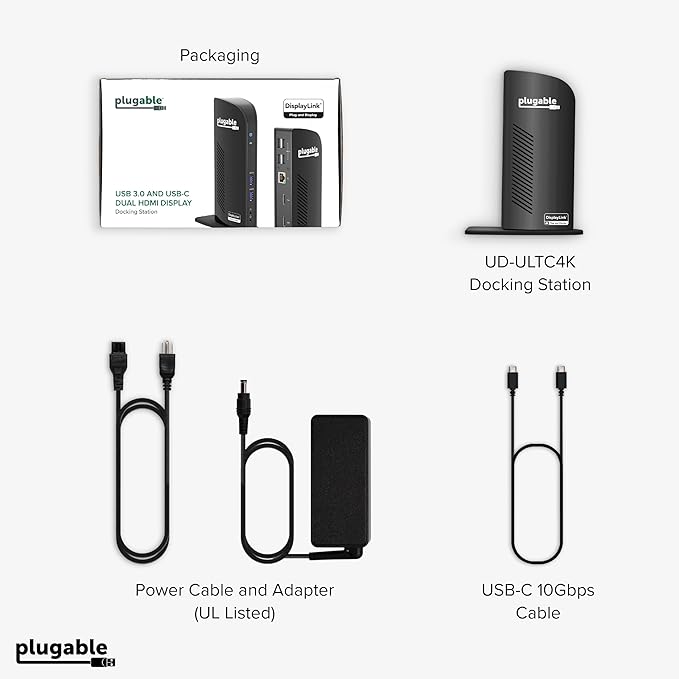Plugable 13-in-1 USB C Docking Station 4K Triple Monitor - Image 6