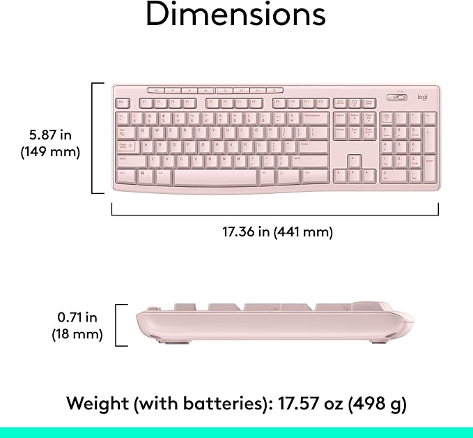 Logitech MK270 Wireless Keyboard and Mouse Combo - Image 7