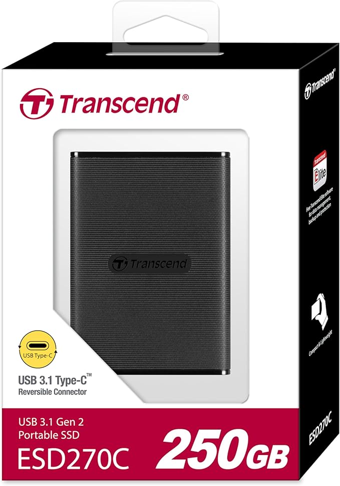 Transcend 250GB External SSD for iPhone/iPad/Mac/Windows/Android, - Image 2
