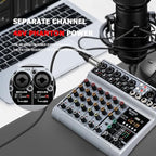 BOMGE Audio Mixer, Sound Board Mixing Console - Image 2