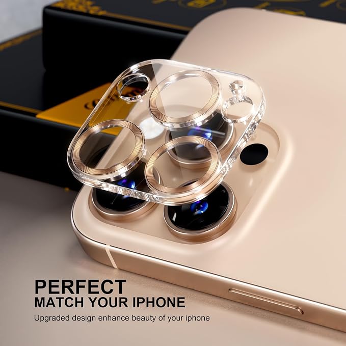 beuxece for 6 Pack iPhone 16 Pro/iPhone 16 Pro Max Camera Lens Protector 9H - Image 5
