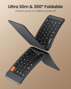 ProtoArc Ergonomic Foldable Keyboard, XK03 Split Folding Bluetooth Keyboard - Image 3