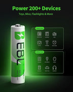 EBL 20 Pack 1500 Cycle 1100mAh AAA Ni-MH Rechargeable Batteries AAA - Image 4
