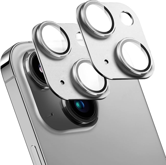 2 Pack Camera Lens Protector for iPhone 14 / iPhone 14 Plus, AR Tempered Glass by SHANG+PIN+JIA